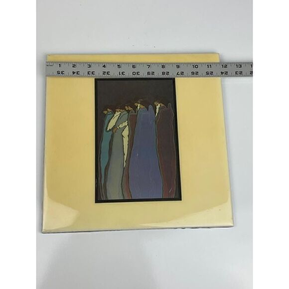 Southwest Native American Tile A.R.T. Co. Danzantes Amado Pena 11 7/8” X 11 7/8” - Picture 5 of 6